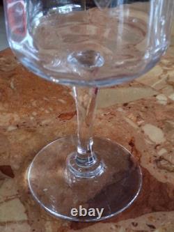 Carafe et 6 verres anciens Style Empire en Cristal Baccarat gravé