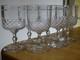 Clichy Cristal 6 Anciens Verres A Vin Rouge Modele Nid D'abeille + Filets 19 Eme