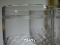 Clichy Cristal 6 Anciens Verres A Vin Rouge Modele Nid D'abeille + Filets 19 Eme