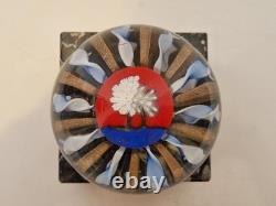 Clichy Sulfure ancien décor arbre (de la liberté) D. 9 cm XIXème siècle