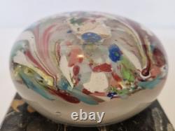 Clichy Sulfure ancien inclusion tête de femme- D. 8,9 cm XIXème siècle
