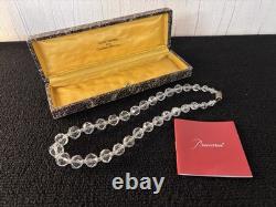 Collier perles ancien en cristal de Baccarat