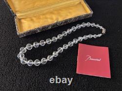 Collier perles ancien en cristal de Baccarat