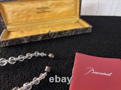 Collier perles ancien en cristal de Baccarat
