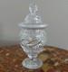 Confiturier ancien cristal du Creusot XIXe si&egrave;cle
