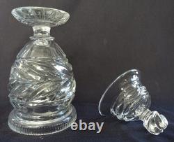 Confiturier ancien cristal du Creusot XIXe siècle