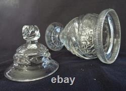 Confiturier ancien cristal du Creusot XIXe siècle
