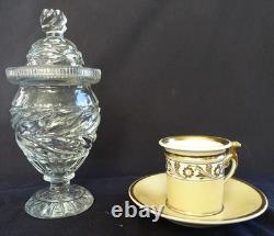 Confiturier ancien cristal du Creusot XIXe siècle Confiturier ancien cristal du Creusot XIXe siècle