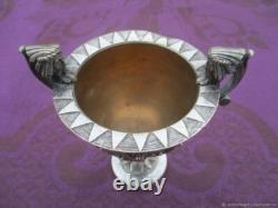 Coupe ancienne Lebellule et Mascaron bronze XIX siècle Art Nouveau