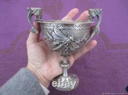 Coupe ancienne Lebellule et Mascaron bronze XIX siècle Art Nouveau