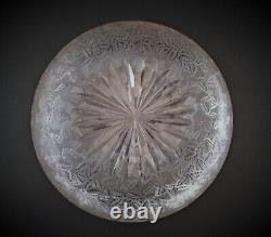 Coupe ancienne en cristal de Baccarat dégagé à l'acide taillé doré vers 1900