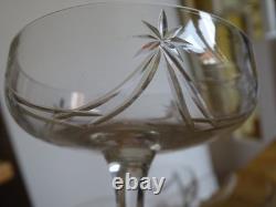 Cristal De Nancy France 6 Anciennes Coupes A Champagne Style Art Deco
