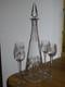 Cristal De Nancy France Ancien Service Liqueur Verres Et Carafe