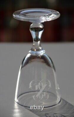 Cristal de Baccarat Gondole Jambe Balustre 12 anciens verres à Porto 11cm Z