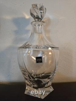 Cristal de Sèvres carafe à whisky ancienne cristal taillé avec étiquette