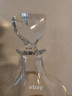 Cristal de Sèvres carafe à whisky ancienne cristal taillé avec étiquette