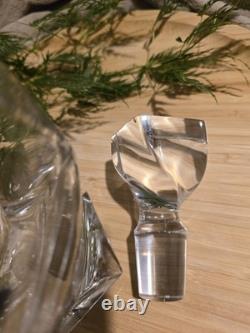 Cristal de Sèvres carafe à whisky ancienne cristal taillé avec étiquette