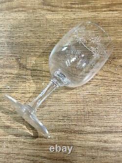 Cristallerie baccarat, modèle Sévigné, série de 6 verres ancien, 11 cm