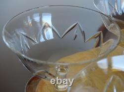 Daum 6 Anciennes Coupes A Champagne Ou A Glace En Cristal France