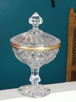 Drageoir bonbonnière ancienne en cristal