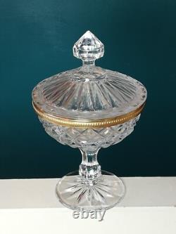 Drageoir bonbonnière ancienne en cristal