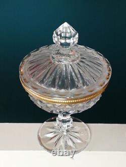 Drageoir bonbonnière ancienne en cristal