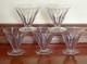 Ensemble 5 Verres cristal Baccarat France Modèle Rex Art De La Table Ancien
