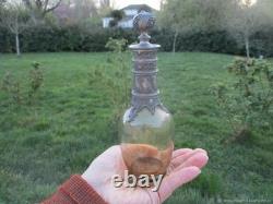 Ensemble Carafe 2 verres anciens ètain Crystal Renaissance