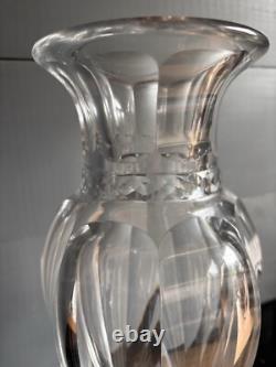 Grand vase Baccarat cristal ancien modèle Eurydice Harcourt 36 cm