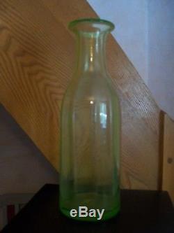 Grande bouteille carafe absinthe ancienne en verre OURALINE 29cm
