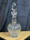 Grande carafe en cristal taill&eacute; avec bouchon 32? Cm cristal ancien &eacute;l&eacute;gant