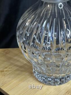 Grande carafe en cristal taillé avec bouchon 32? Cm cristal ancien élégant