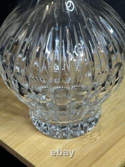 Grande carafe en cristal taillé avec bouchon 32? Cm cristal ancien élégant