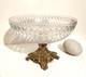 Grande coupe centre de table ancien en Crystal taille vintage