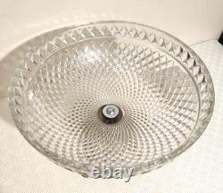 Grande coupe centre de table ancien en Crystal taille vintage