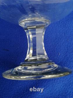 H 29 cm / Ancien drageoir cristal baccarat Facettes taille crystal