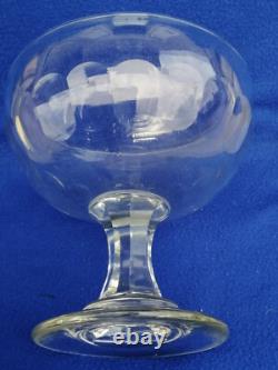 H 29 cm / Ancien drageoir cristal baccarat Facettes taille crystal