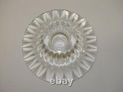 JOLI ANCIEN BOUGEOIR CRISTAL DE BACCARAT modèle MASSENA déco TABLE de FETES XXe