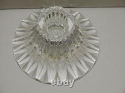 JOLI ANCIEN BOUGEOIR CRISTAL DE BACCARAT modèle MASSENA déco TABLE de FETES XXe