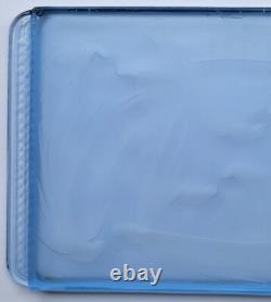 JOLI ancien PLATEAU ART DECO OISEAUX verre bleu LALIQUE SABINO ETLING VERLYS