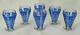 Josef Inwald 6 verres anciens à apéritif / vermuth Art Deco Blue Sphinx
