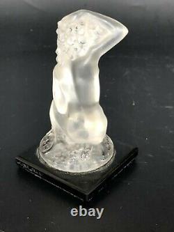 LALIQUE FRANCE ANCIEN SUJET CRISTAL MODELE FLOREAL H 8 cm verre sabino parfum