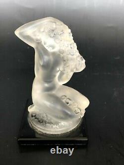 LALIQUE FRANCE ANCIEN SUJET CRISTAL MODELE FLOREAL H 8 cm verre sabino parfum