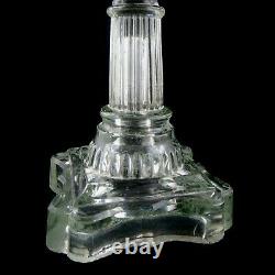 LAMPE A PETROLE Ancienne Cristal Verre victorian/baccarat/saint-louis/oil lamp