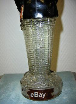LEGRAS ancienne bouteille émaillé général BOULANGER carafe