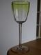 LOBMEYR ANCIEN VERRE &Agrave; VIN CRISTAL COULEUR JAUNE ET OR ht 16 cm