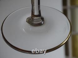 LOBMEYR ANCIEN VERRE À VIN CRISTAL COULEUR JAUNE ET OR ht 16 cm