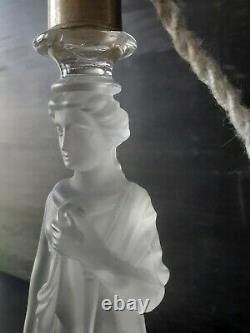 Lampe en crital de Baccarat (ancien Chandelier, Flambeau, bougeoir)