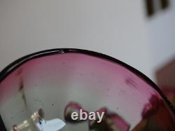 Legras 4 Anciens Verres A Aperitif Cristal Couleur Vert Rouge Degrader Vers 1900