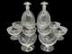 Lot 10 Coupes Champagne 2 Carafes Cristal Verre Art Déco Ancien Vintage France